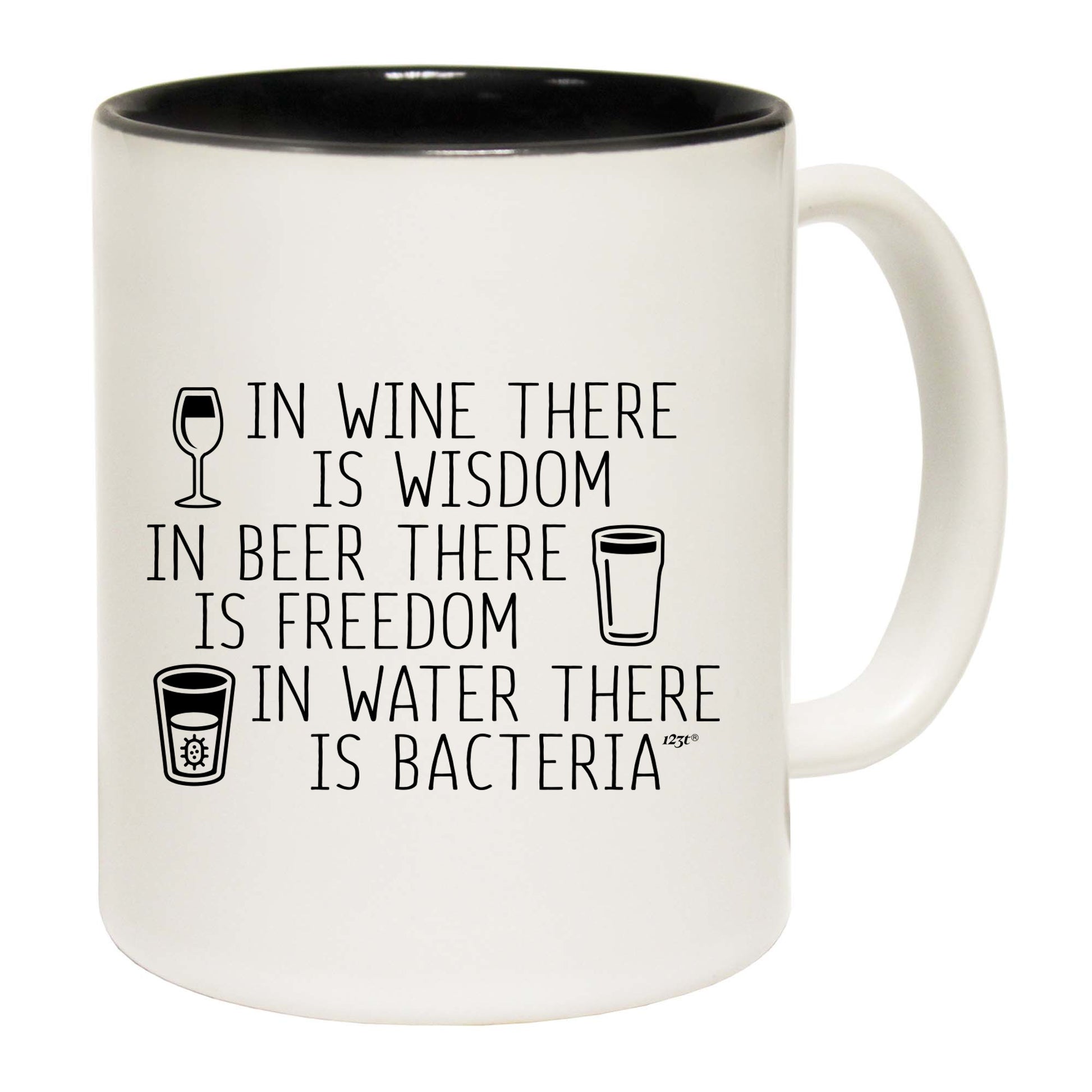 In Wine There Is Wisdom - Funny Coffee Mug