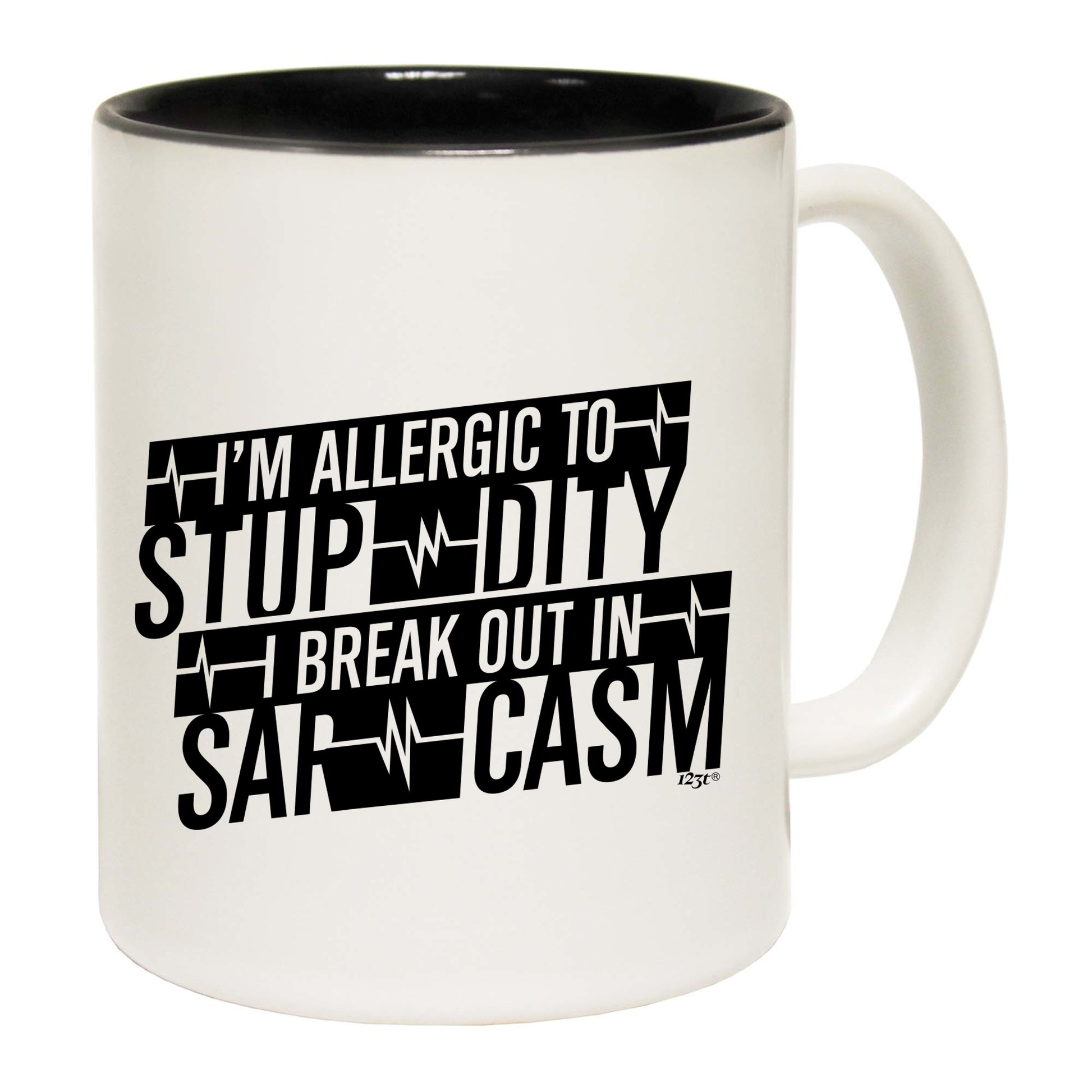 Im Allergic To Stupidity Break Out - Funny Coffee Mug