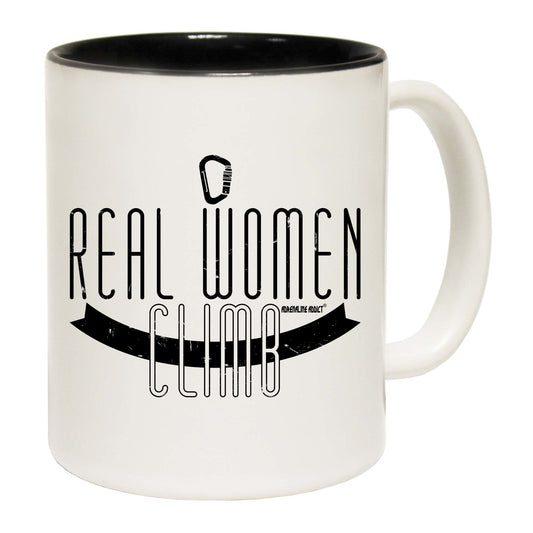 Aa Real Women Climb - Funny Coffee Mug