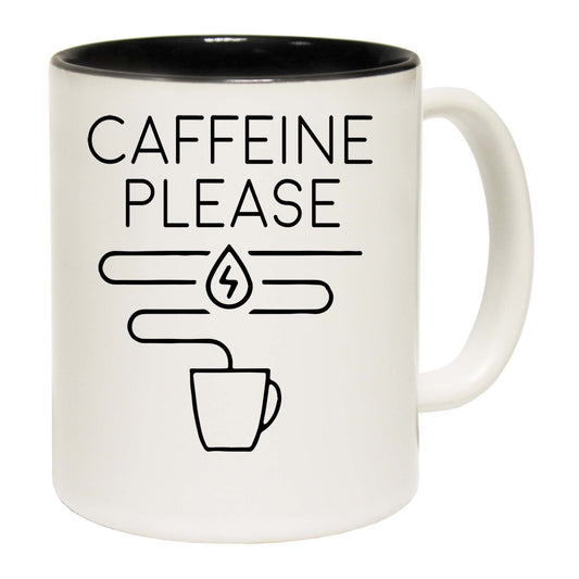 Caffeine Please Coffee - Funny Coffee Mug
