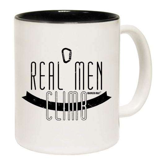 Aa Real Men Climb - Funny Coffee Mug