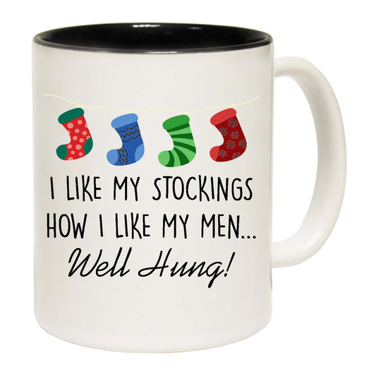 Christmas Xmas I Like My Stockings Well Hung - Funny Coffee Mug
