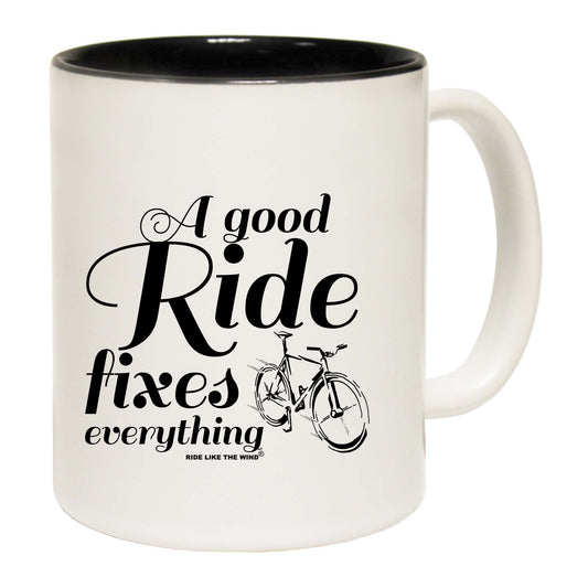 Rltw A Good Ride Fixes Everything - Funny Coffee Mug