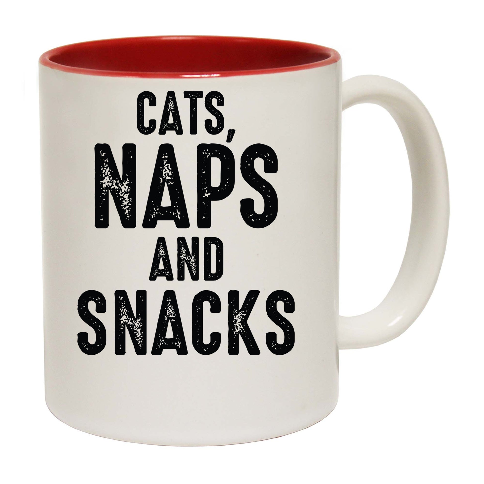 Cats Naps And Snacks - Funny Coffee Mug