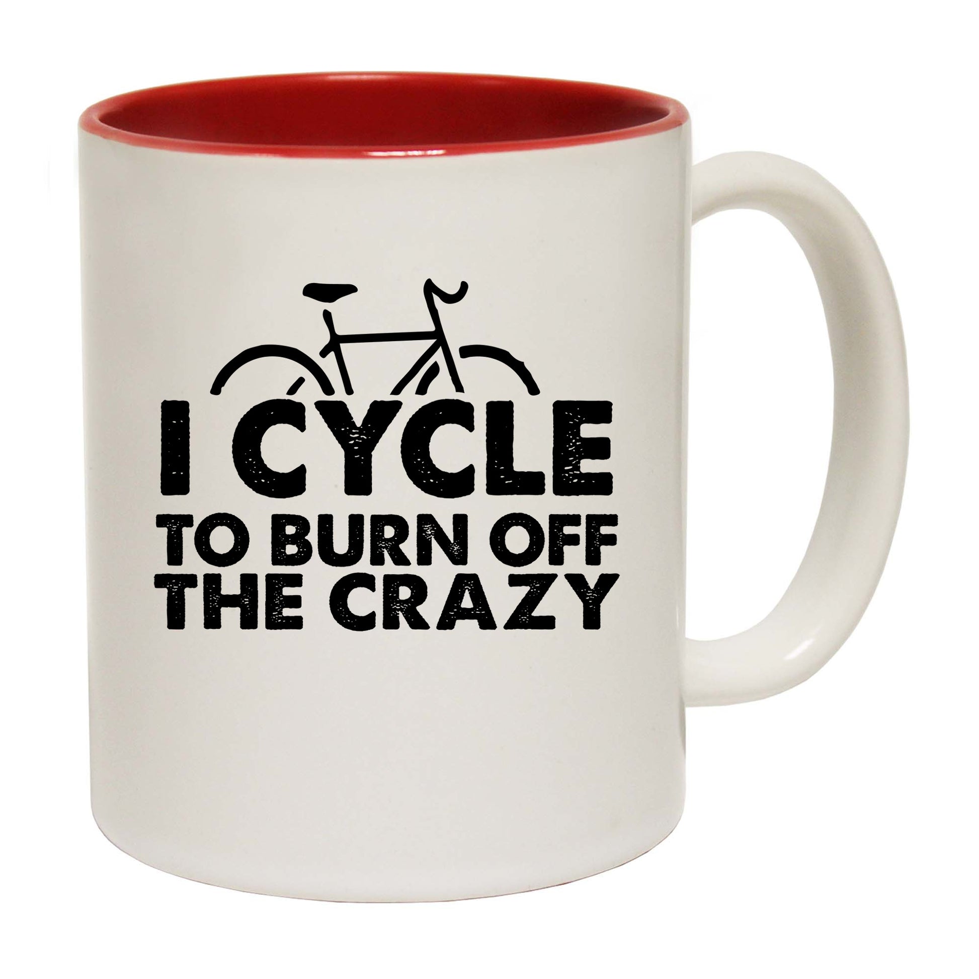 Cycling I Cycle To Burn Off The Crazy - Funny Coffee Mug