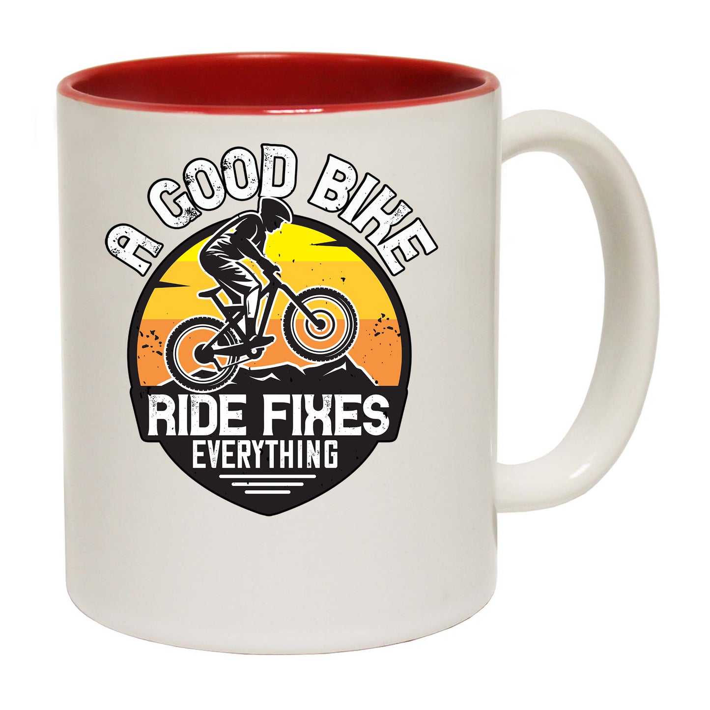 Dirt Bike A Good Bike Ride Fixes Everything - Funny Coffee Mug