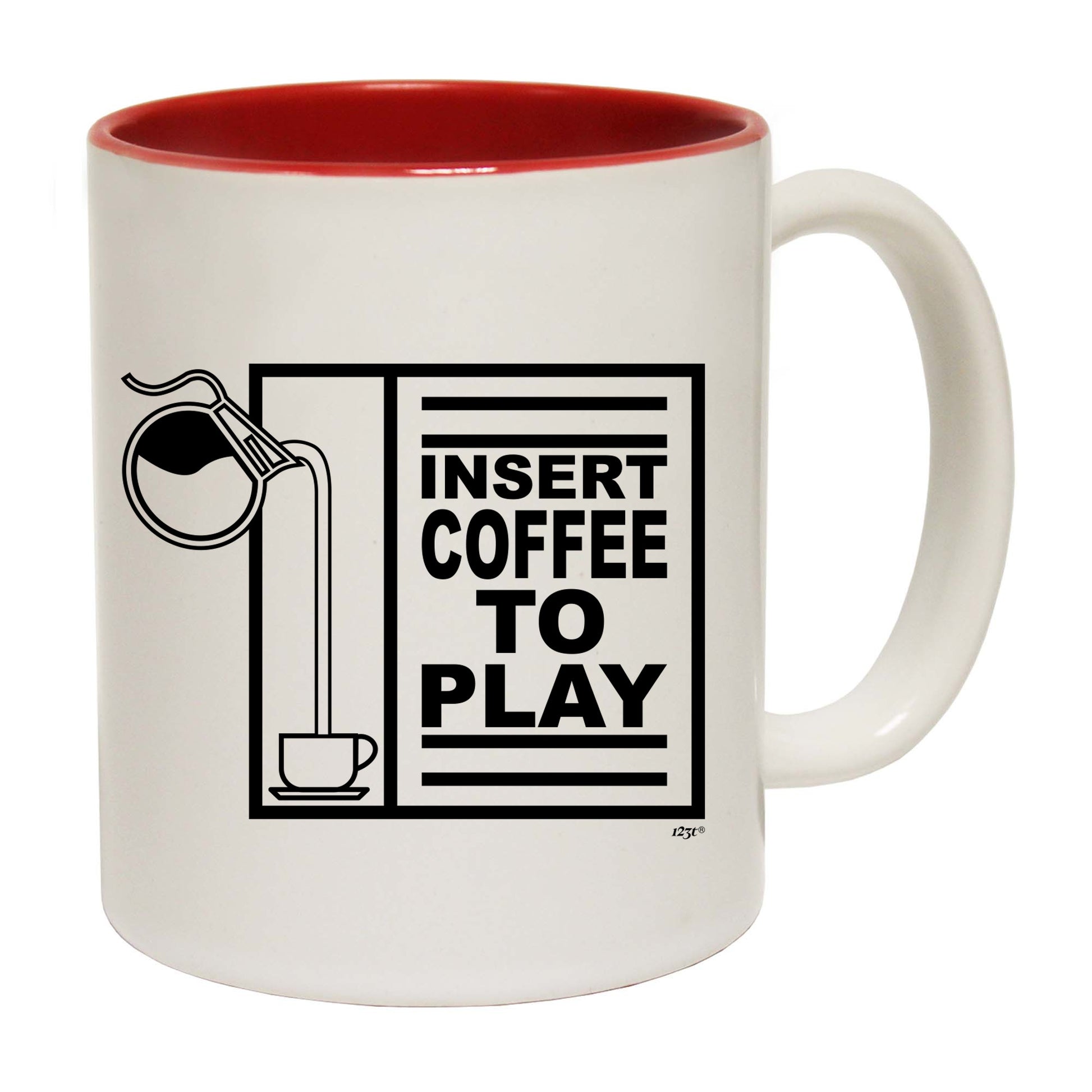 Insert Coffee To Play - Funny Coffee Mug