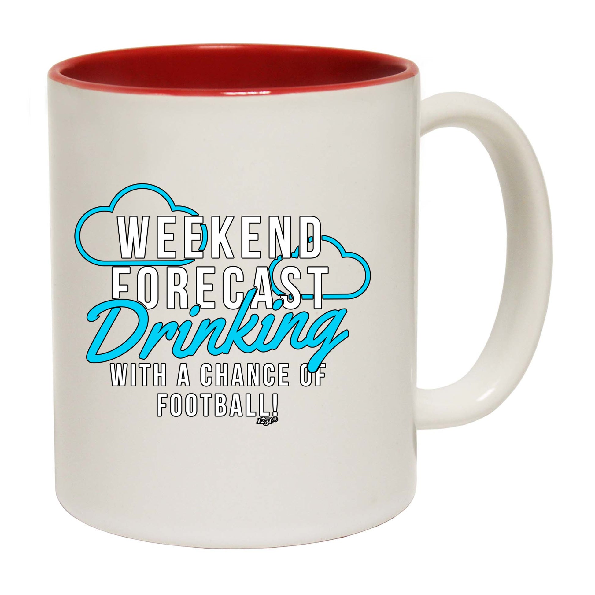 Weekend Forecast Drinking Football - Funny Coffee Mug