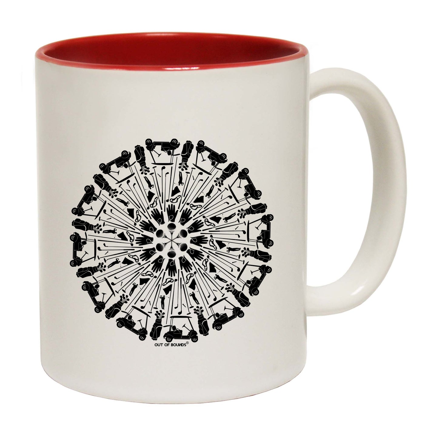 Oob Kaleidostroke Golf - Funny Coffee Mug