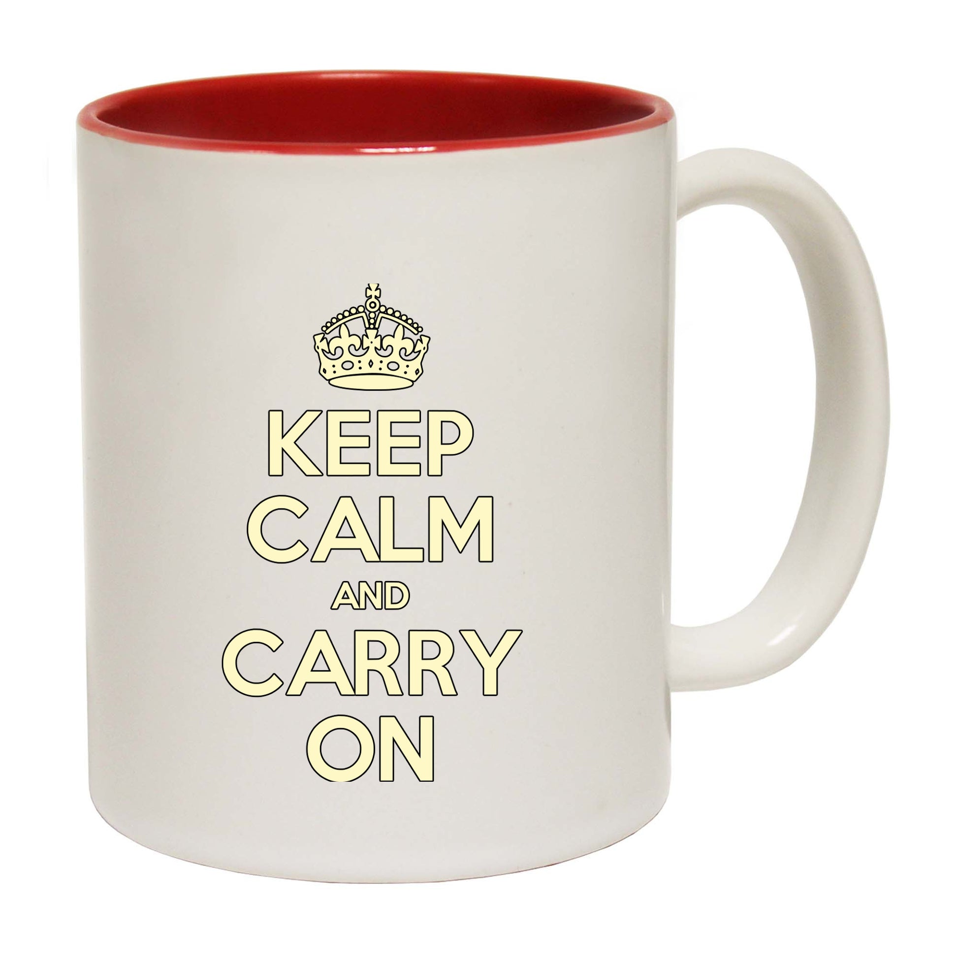 Keep Calm And Carry On - Funny Coffee Mug