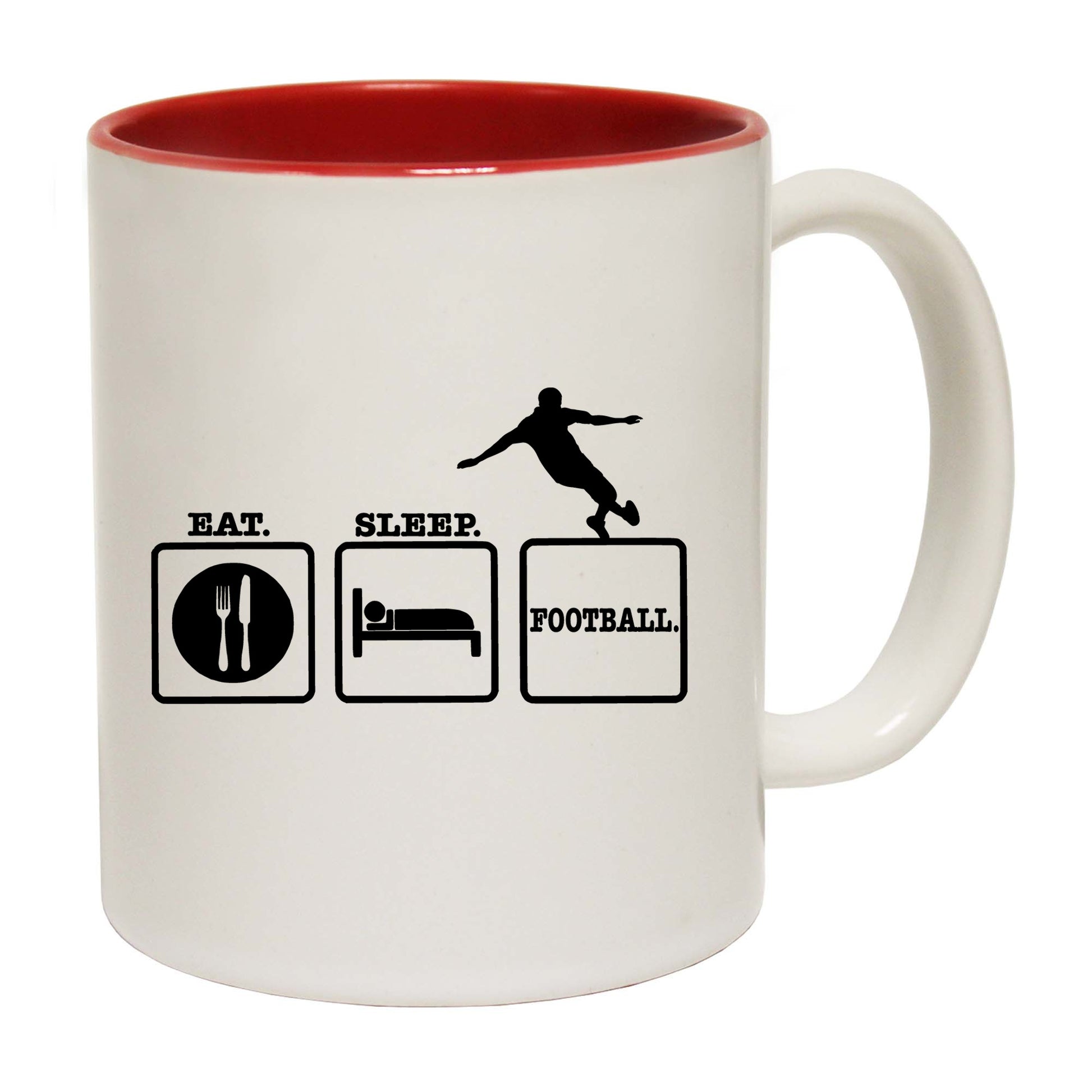 Eat Sleep Football - Funny Coffee Mug