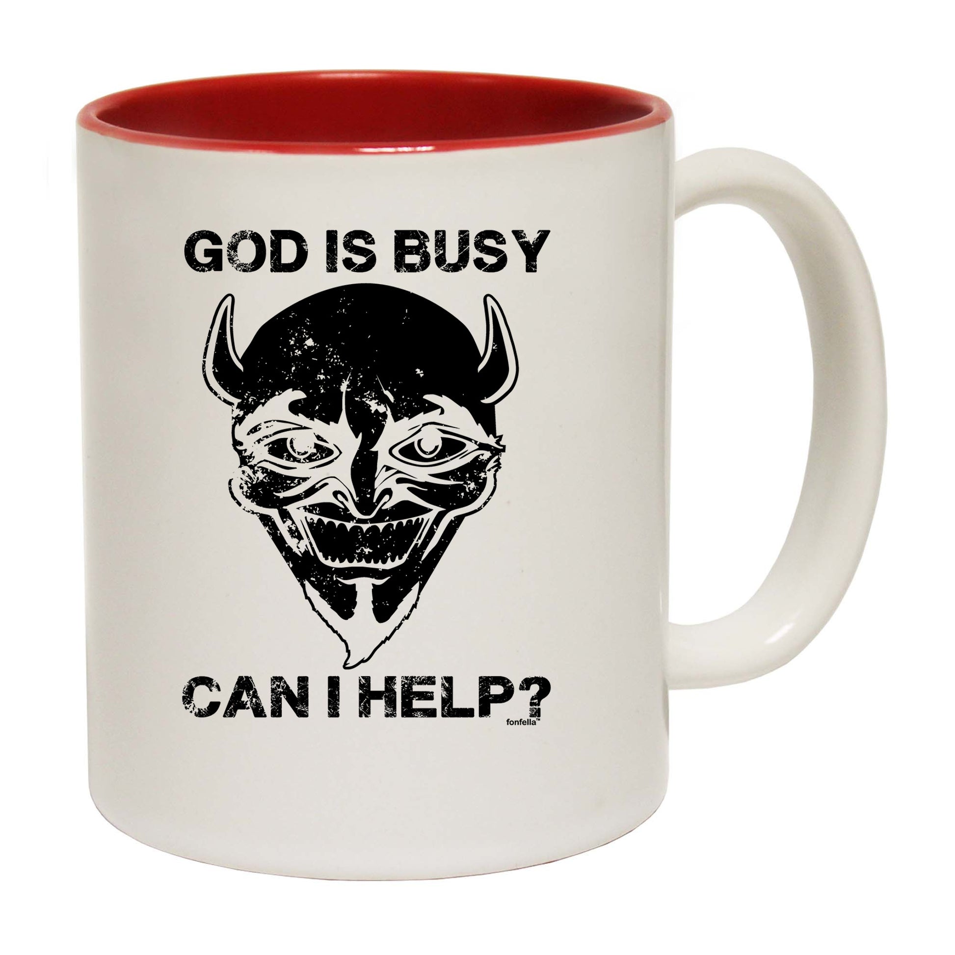 God Is Busy Can I Help - Funny Coffee Mug