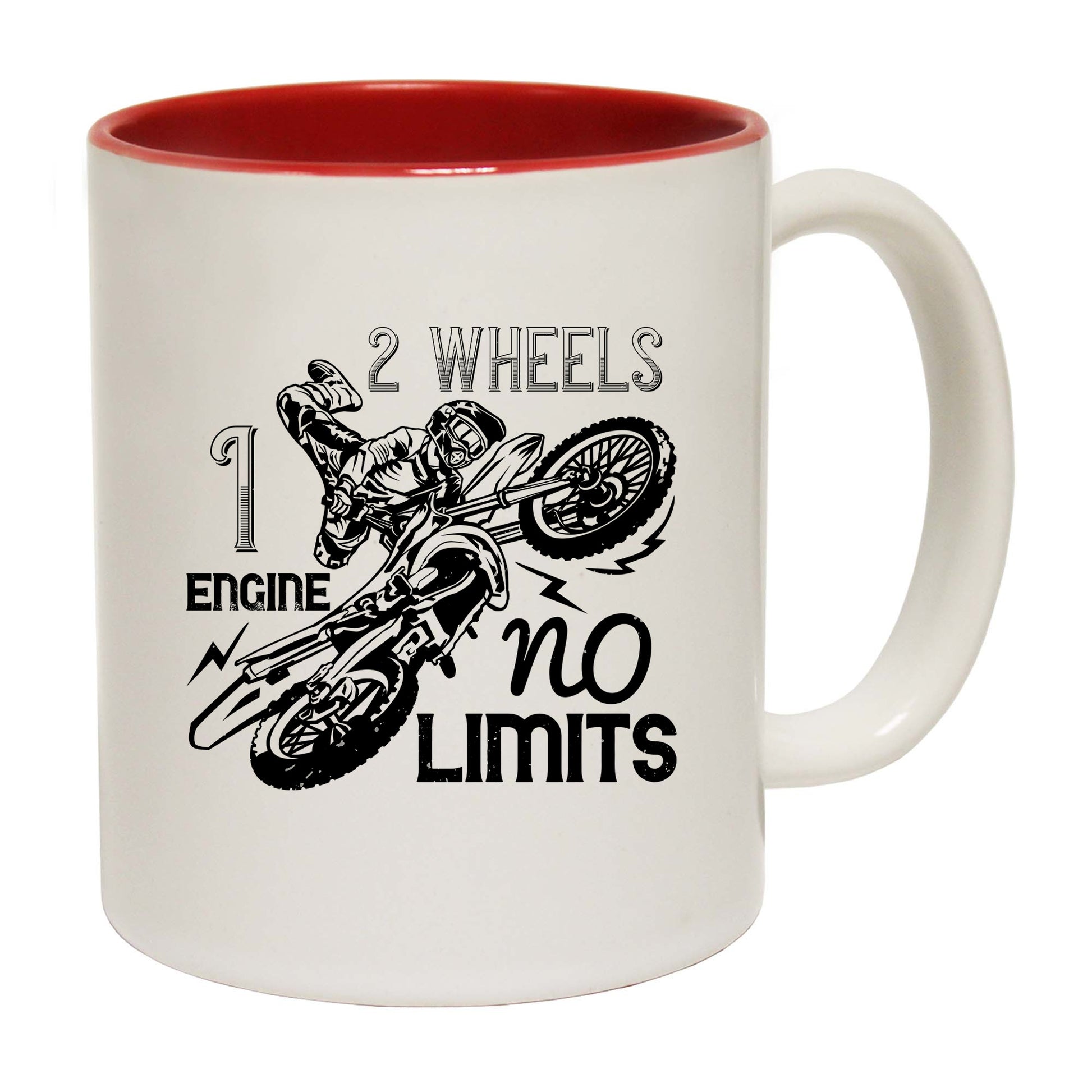 Dirt Bike 2 Wheels 1 Engine No Limits - Funny Coffee Mug