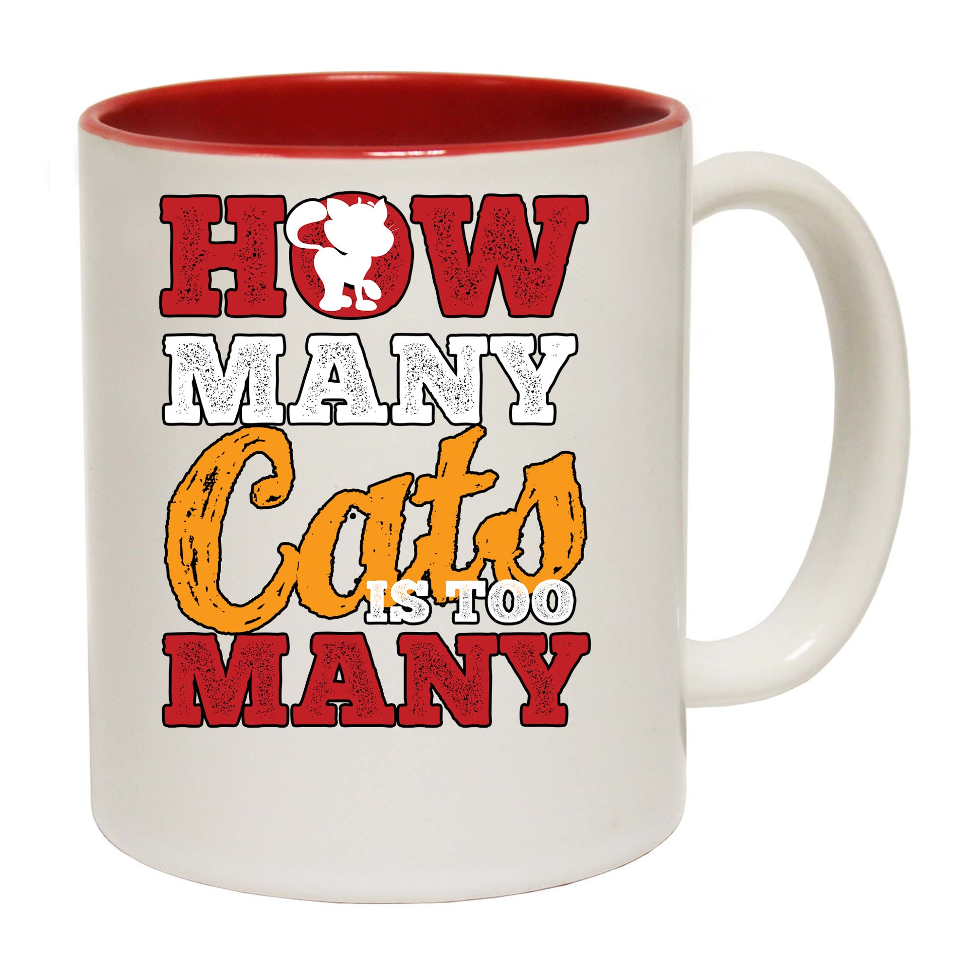 Cat How Many Cats Is Too Many - Funny Coffee Mug